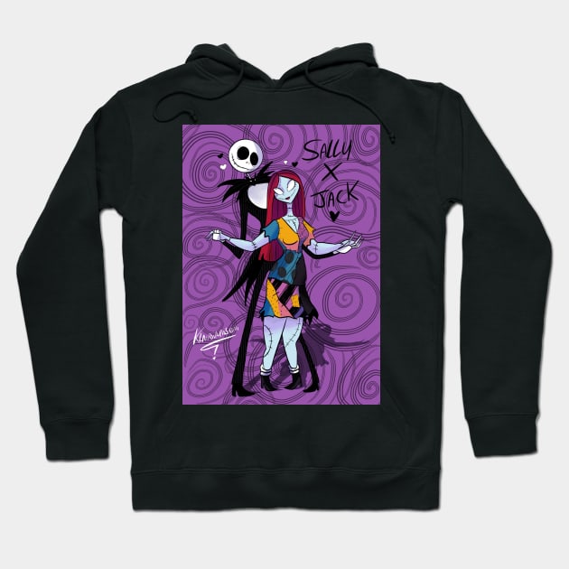 Jack and Sally Hoodie by Klaudiapasqui 96